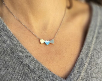 Mother Daughter, Small Heart Necklace, Mommy and Me, Daughter Necklace, Mother Necklace Mothers Day Necklace Heart Necklace Necklace For Mom