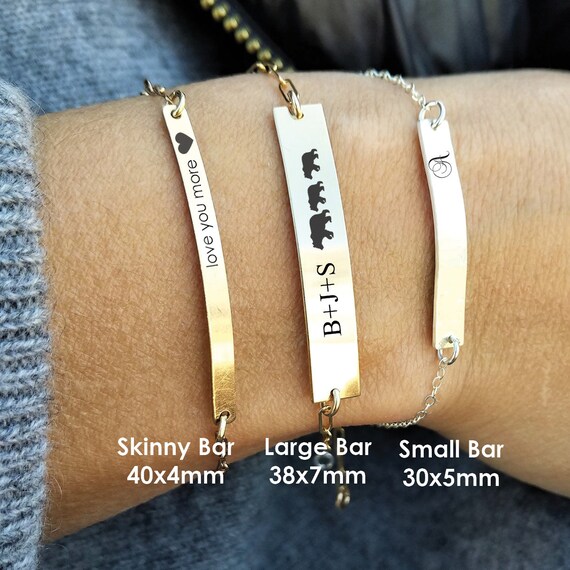 Best friend engraved bracelets best sale