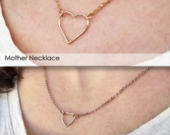 Mother Daughter Necklace Mothers Day Necklace Heart Necklace Mommy and Me Necklace Mother Daughter Jewelry Inspirational Gift For Women
