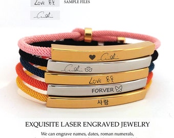 Handwriting Bracelet, Signature Bracelet, Handwriting Jewelry, Engraved Bracelet, Personalized Bracelet For Her, Customized Bracelet Gift