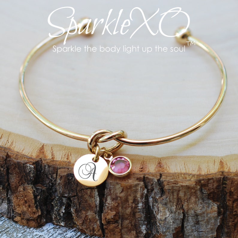Knot Bracelet Cuff Bracelet Engraved Bracelet Name Bracelet Etsy