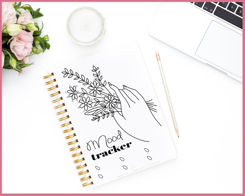 Flower Bouquet Mood Tracker Printable Planner Digital - Etsy Ireland
