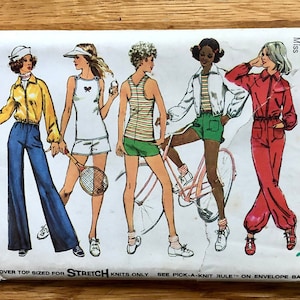 70s Top, Jacket, Pants & Shorts Sewing Pattern / 1970s Vintage / Women&#39;s Size 14, Bust 36, Waist 28 / Simplicity 5518