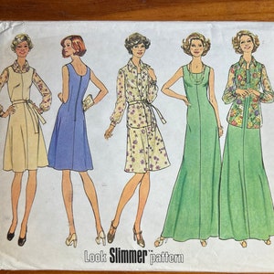 70s Evening Gown Sewing Pattern / Vintage 1970s Dress & Shirt - Etsy