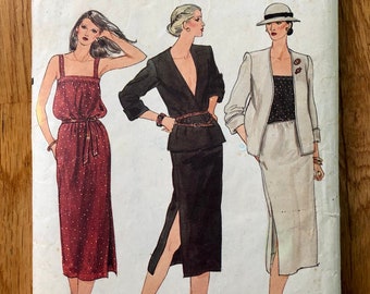 Ter Et Bantine Sewing Pattern / 80s Vintage Designer Women's