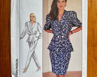 Ter Et Bantine Sewing Pattern / 80s Vintage Designer Women's