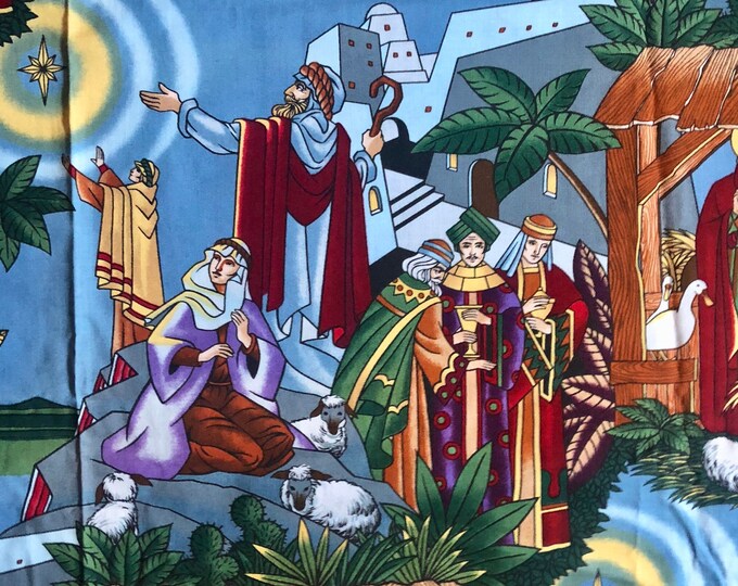 Alexander Henry Nativity Fabric Sold by the Yard / Christmas Manger