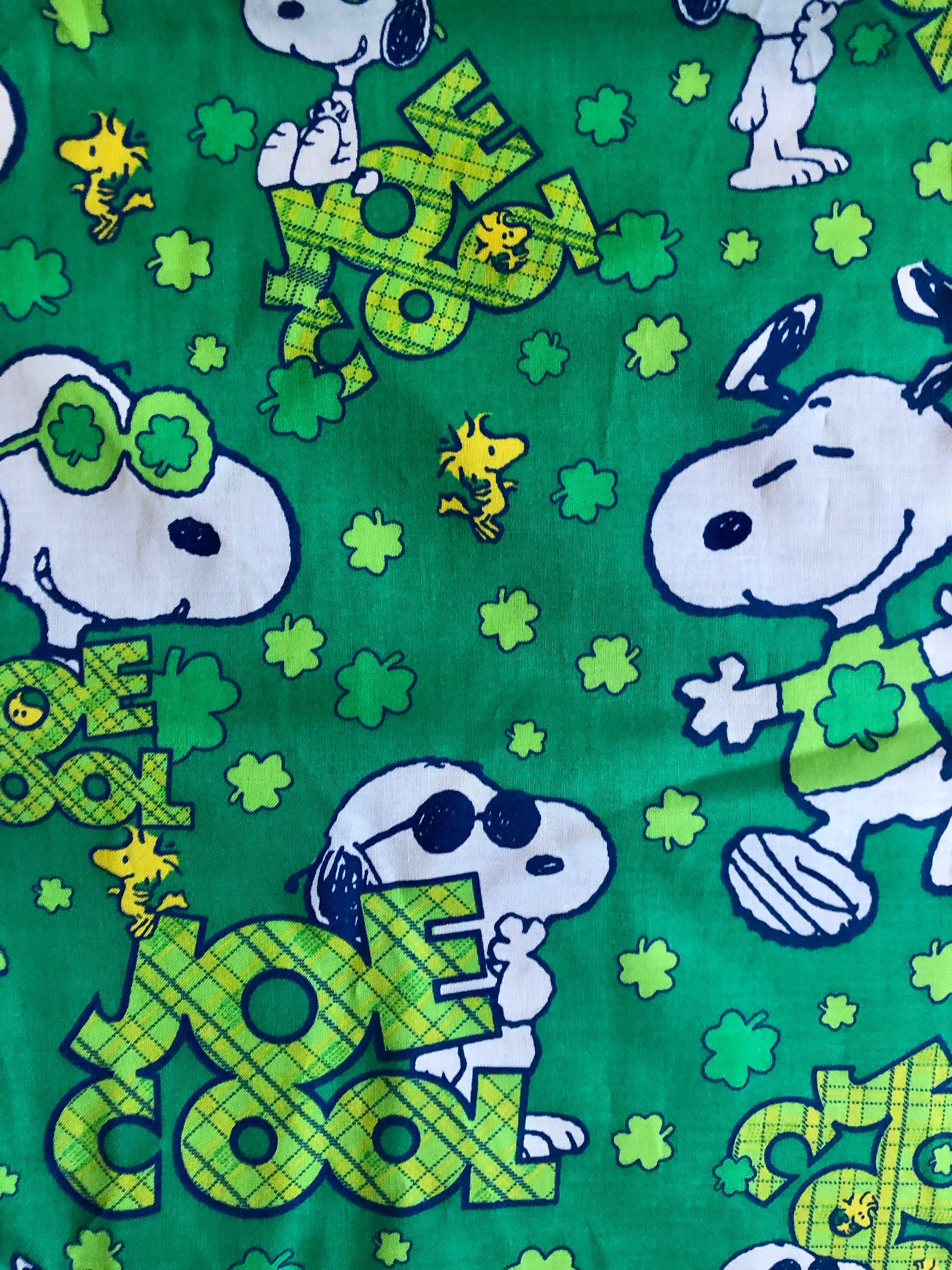 Snoopy Fabric by the Yard / Joe Cool Novelty Pattern Cotton / Etsy