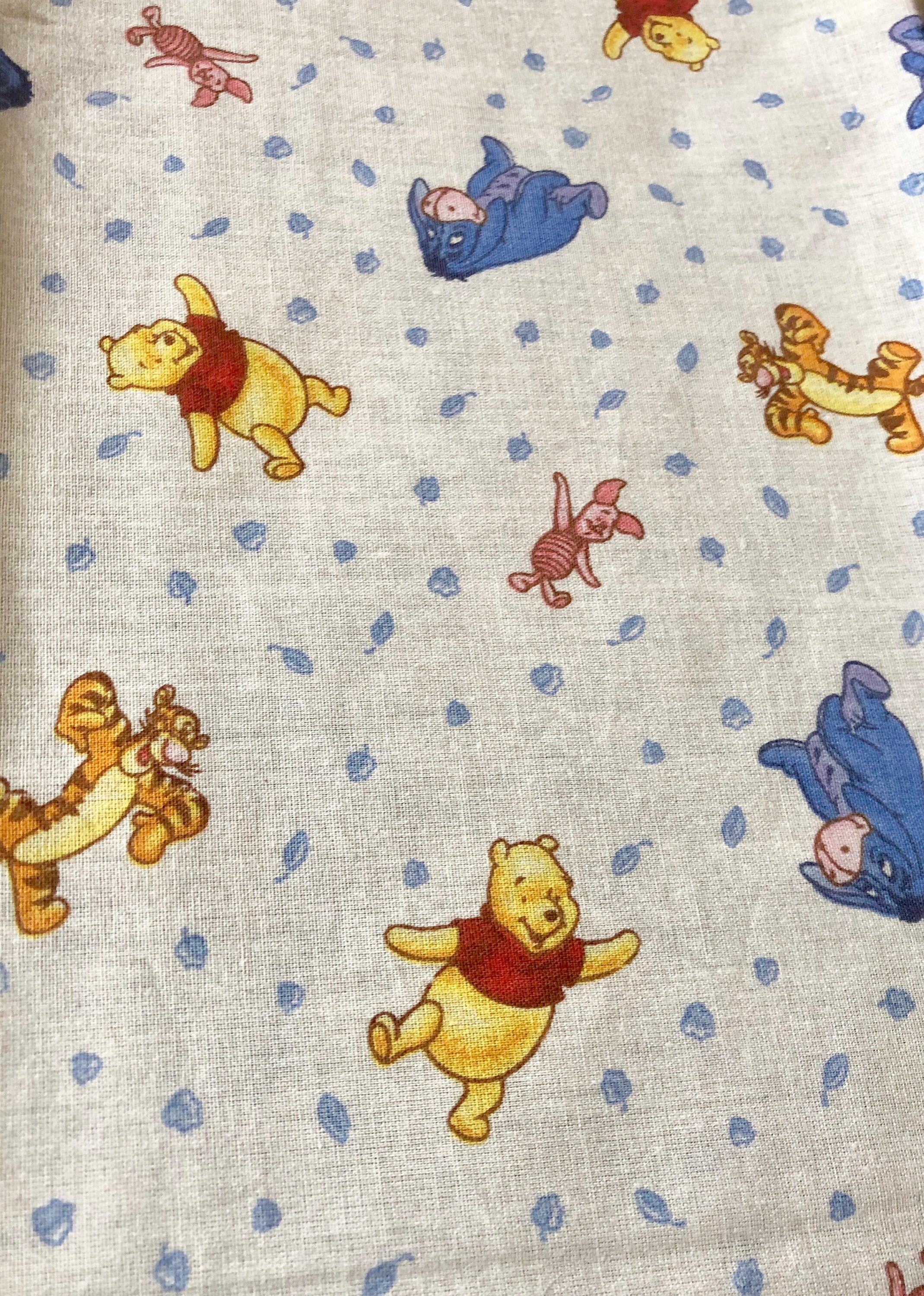 Rare Original Winnie the Pooh Cotton Fabric -   Vintage winnie the pooh,  Disney fabric, Winnie the pooh