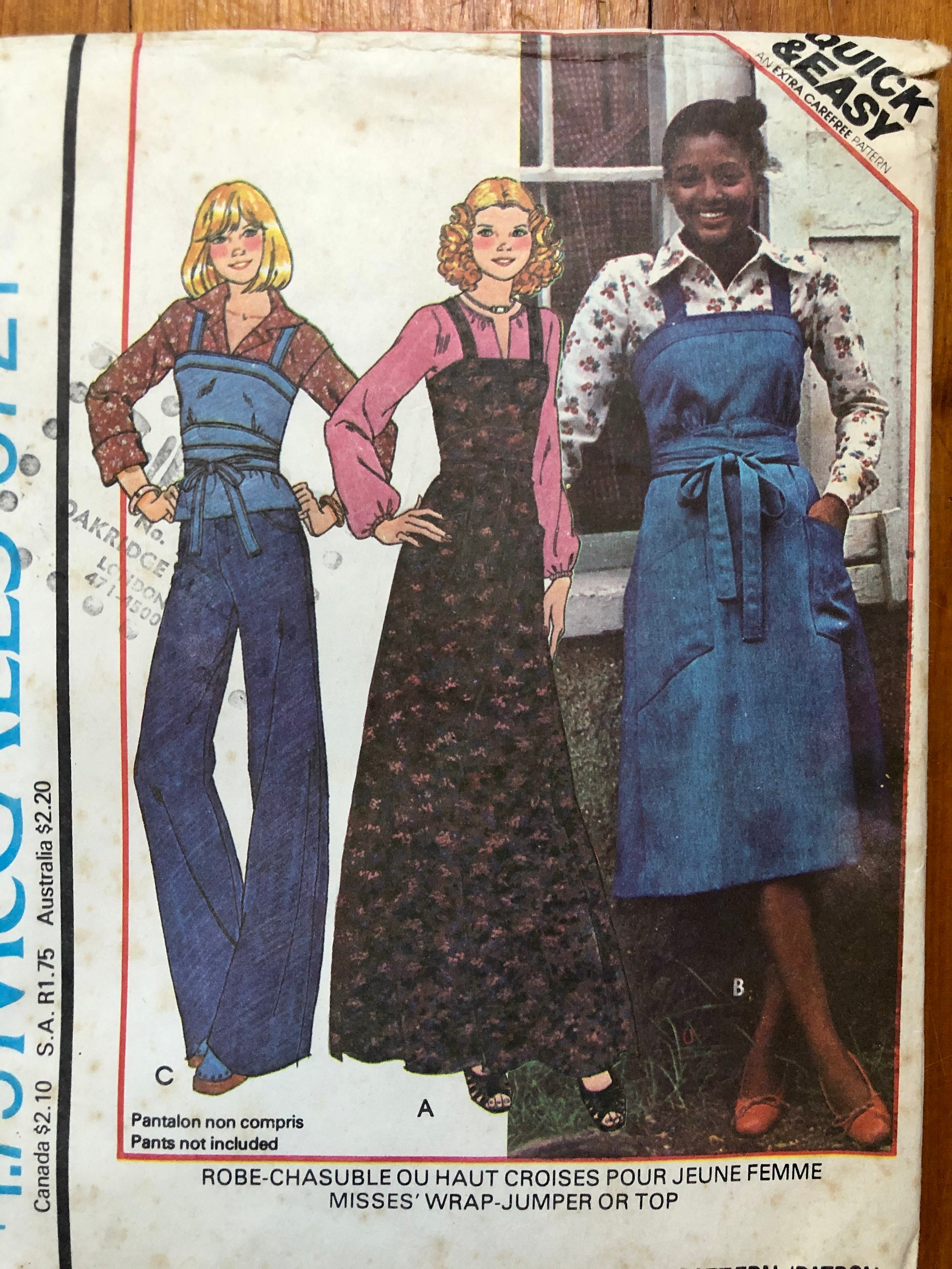 70s Wrap Dress \u0026 Top Sewing Pattern 