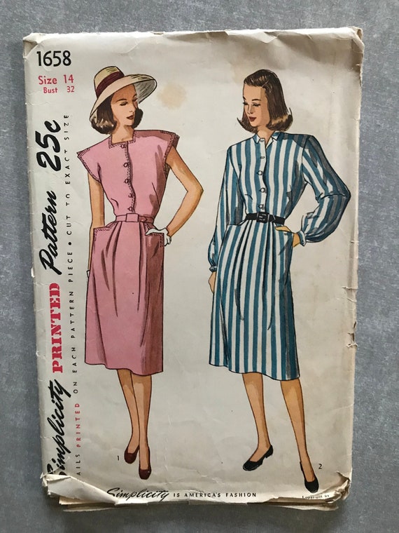 1940s day dress