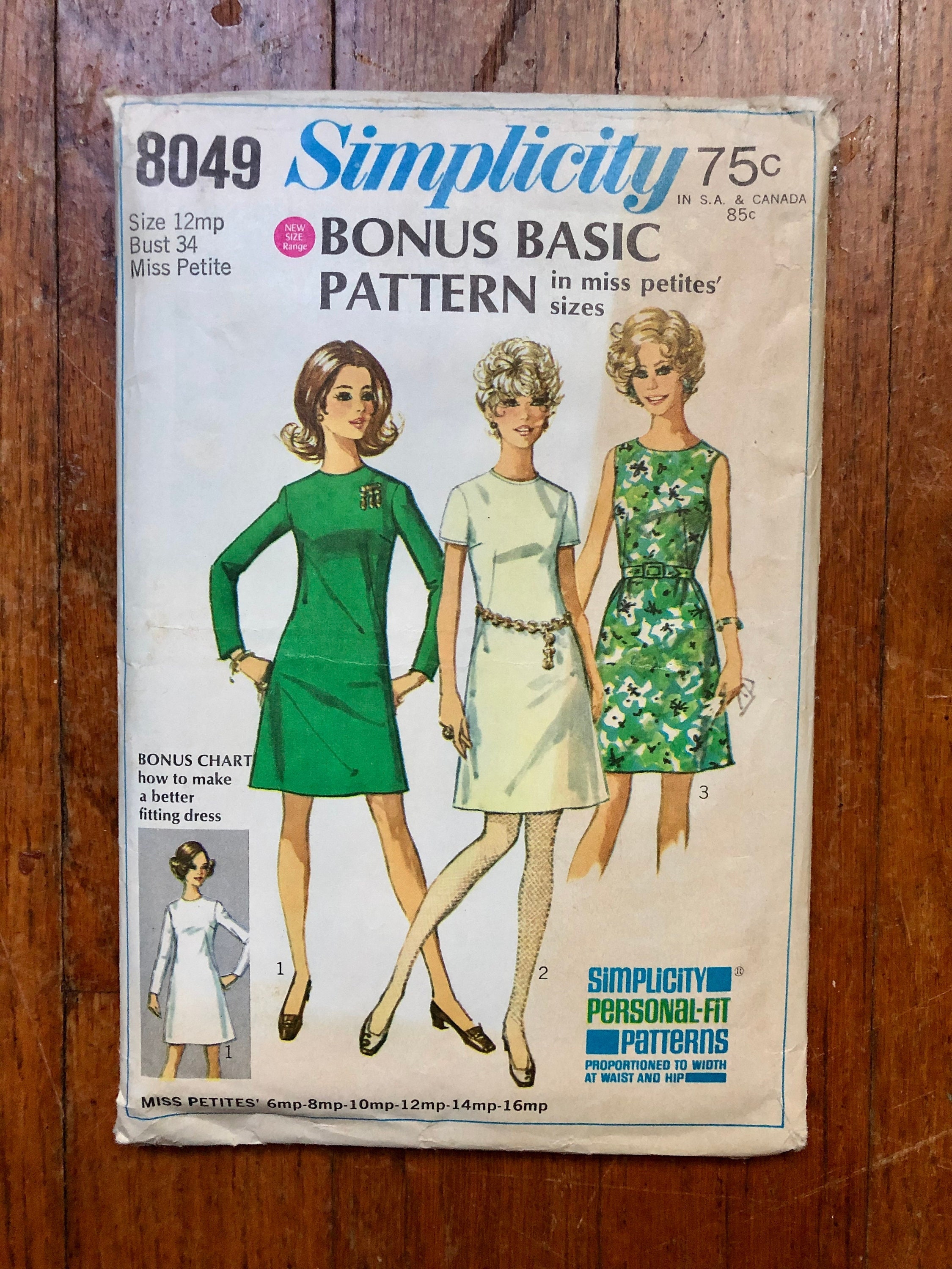 Craft Supplies & Tools Kits & How To Patterns Set of Top Simplicity ...