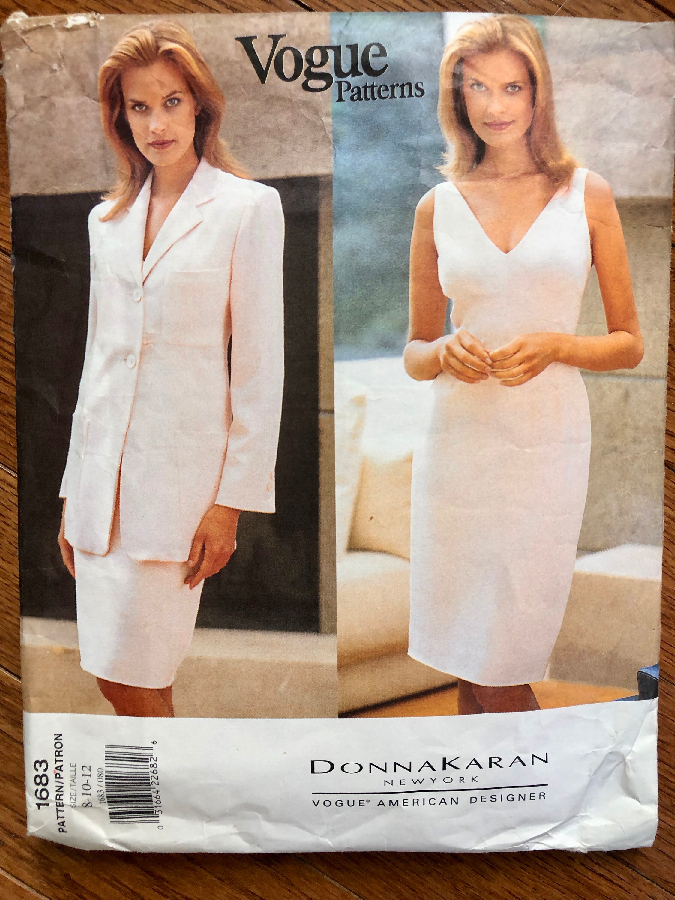 DKNY Dress Sewing Pattern / 90s Vintage Designer Donna Karan | Etsy