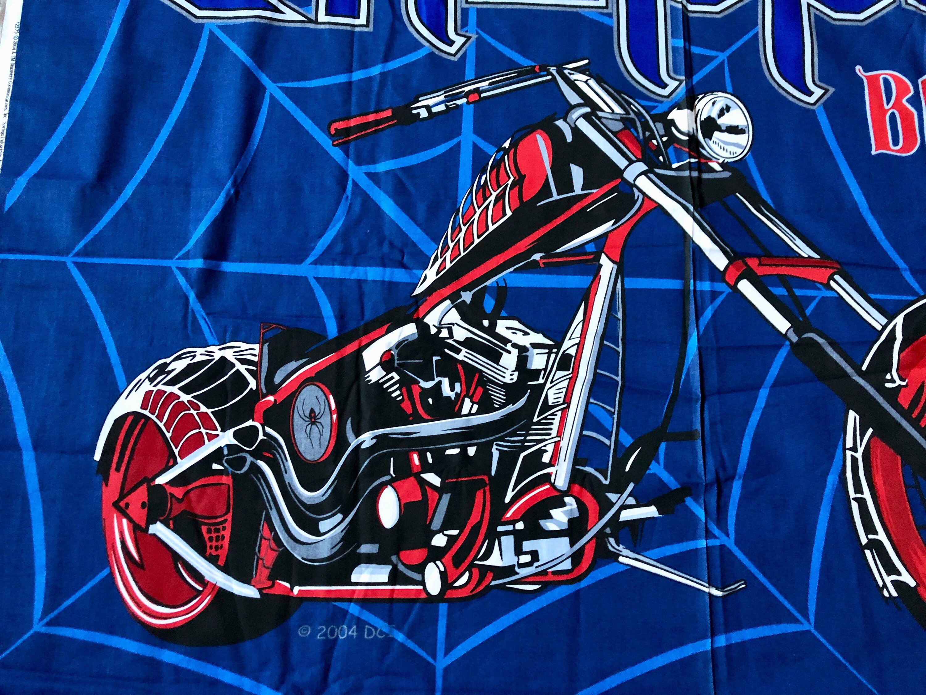 Harley Davidson Fabric Panel / Black Widow Bike American Etsy
