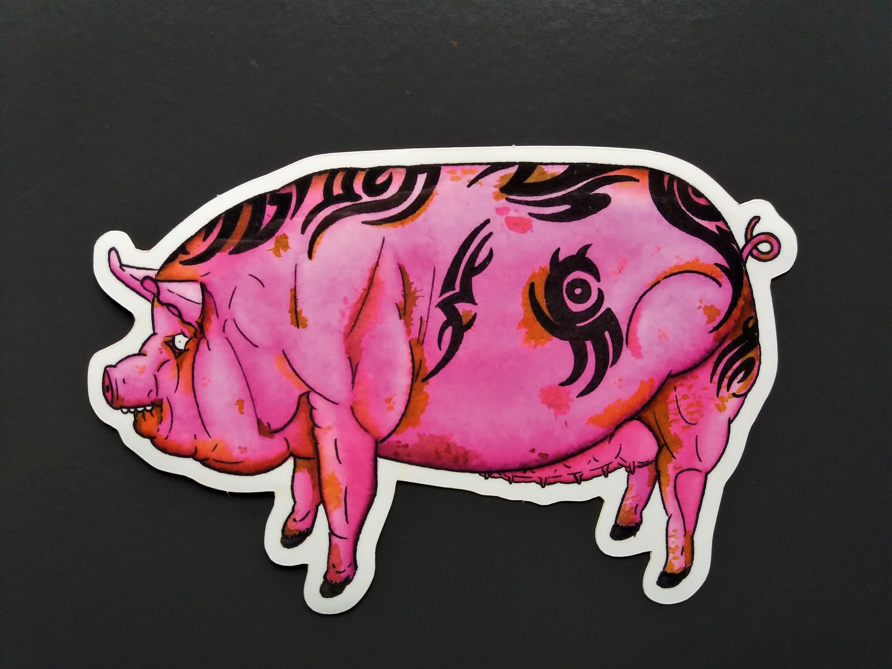 Pegatina CERDO TATUADO