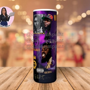 Big Krit, Tumbler Sublimation Design PNG, K.R.I.T,  20 oz Skinny, Instant Digital Download, Straight, Cadillactica, Custom tumbler wrap