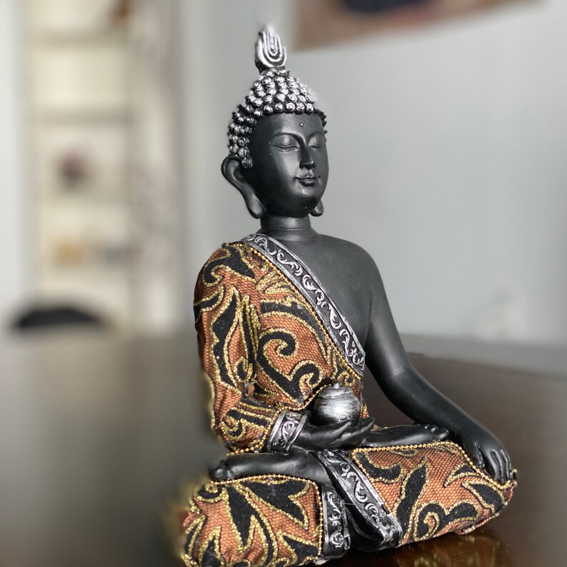Buddha Statue Garden Indoor Home Decor Buddha Figure Resin Etsy