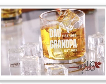 Personalized Father's Day whiskey glass whiskey glass for Father's Day gift for husband gift ideas for him gift ideas for groomsman