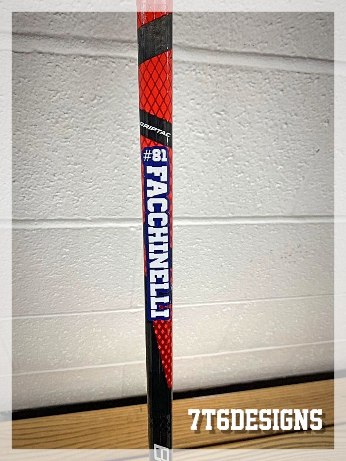 Custom Hockey Stick Name Tag / Lacrosse Stick Labels / Tough Durable