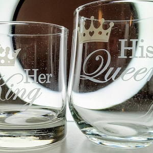 Personlig present till par, vin och whisky, bourbonglas, presentset till årsdagar, bröllopspresent till henne, inflyttningspresent till honom