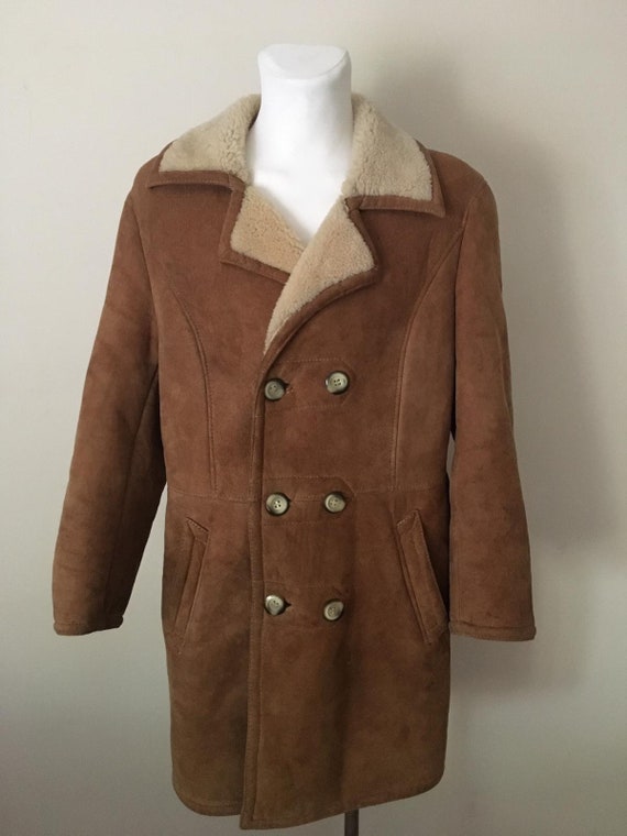 Vintage BrownMens Sheepskin Jacket