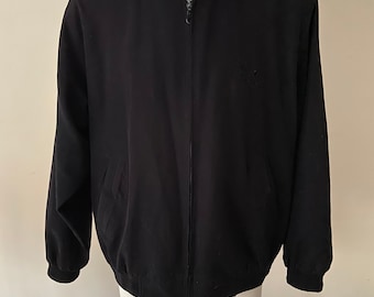 Vintage black crop bomber , size L