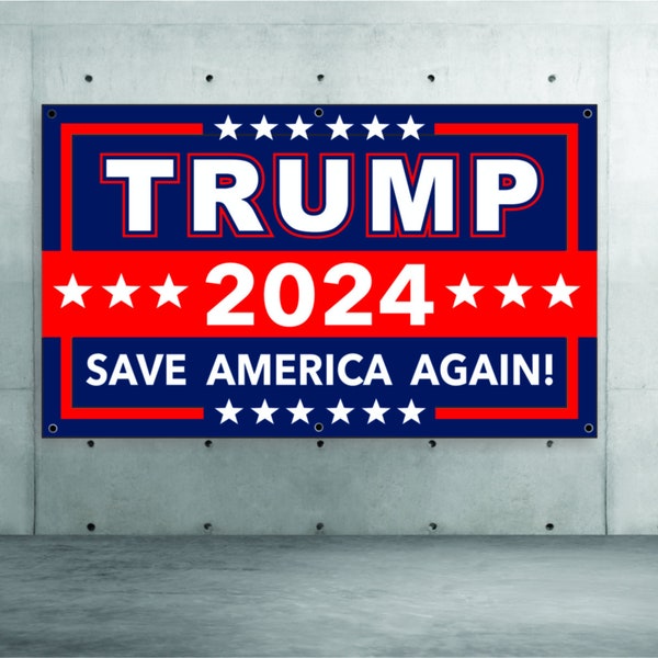 Trump 2024 Banner Etsy