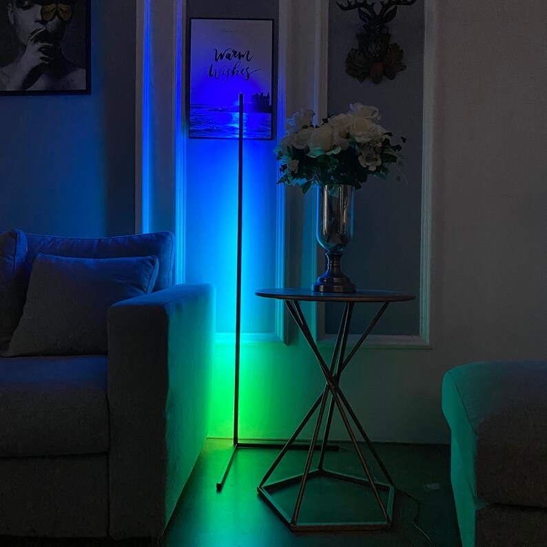 RGB Floor Lamp LED Floor lamp Led Lighting Bedroom Decor Etsy