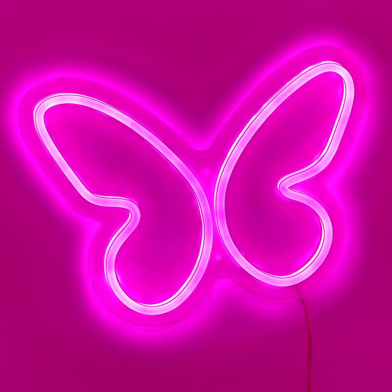 Butterfly Neon Light Custom Neon Light Neon Light Butterfly - Etsy