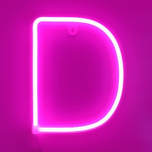 LED Alphabets Numbers Letters NEON Kids Wall Decor Home Decor Light ...