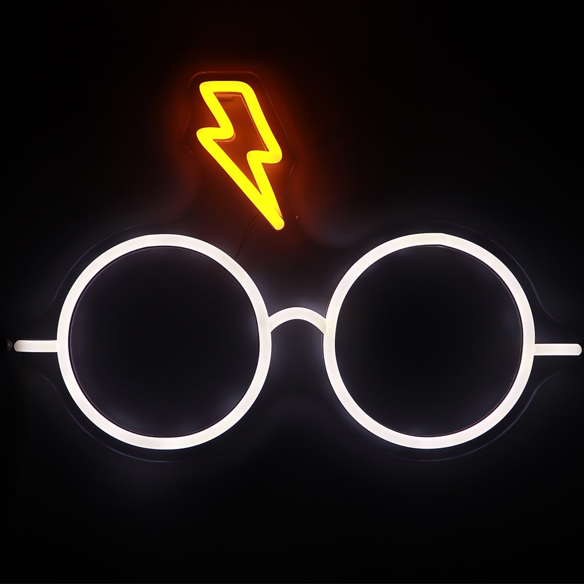 Harry Potter Neon Glasses Neon Sign Hogwarts Neon Neon Sign | Etsy