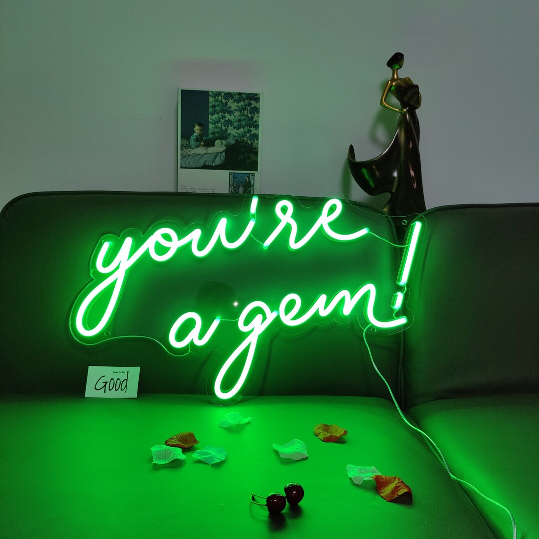 Personalised Neon Signs Customised Neon Signage Green Led Neon Lights