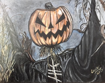 Sleepy Hollow Scarecrow Original PRINT