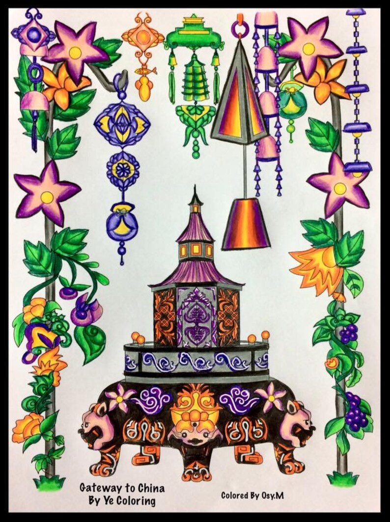 Antique Coloring Page Printable File - Etsy