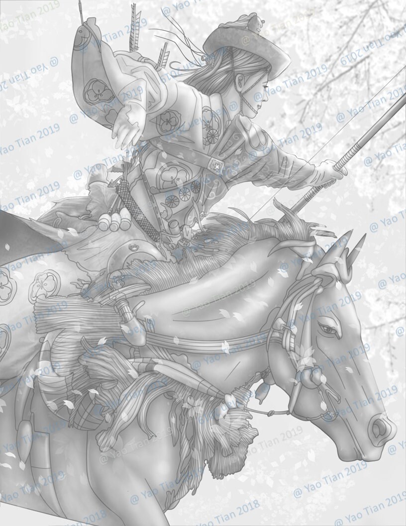 武者絵下絵図譜 / Japan Warrior Arts in Outline Japan Warrior Arts in Outline - Keibunsha Japan Tattoo