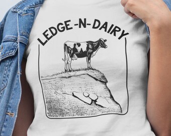 Cow Shirt Funny Farmer Shirt Cow Lover Shirt Moo Cow Shirt Country Shirt Milk Milk Shirt Ledge and Dairy Legendary Cow Gift Unisex T-Shirt