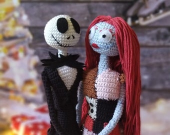 Jack Skellington doll Nightmare before christmas doll for sale, Crochet Jack and Sally doll for sale , Spooky things for sale,