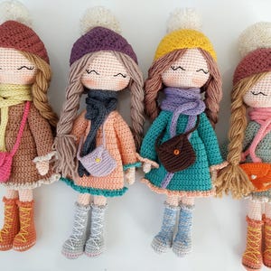 Crochet doll for sale, Granddaughter gift idea, Amigurumi finished doll in clothes, Birthday gift Snowflake doll, Babyshower gift,