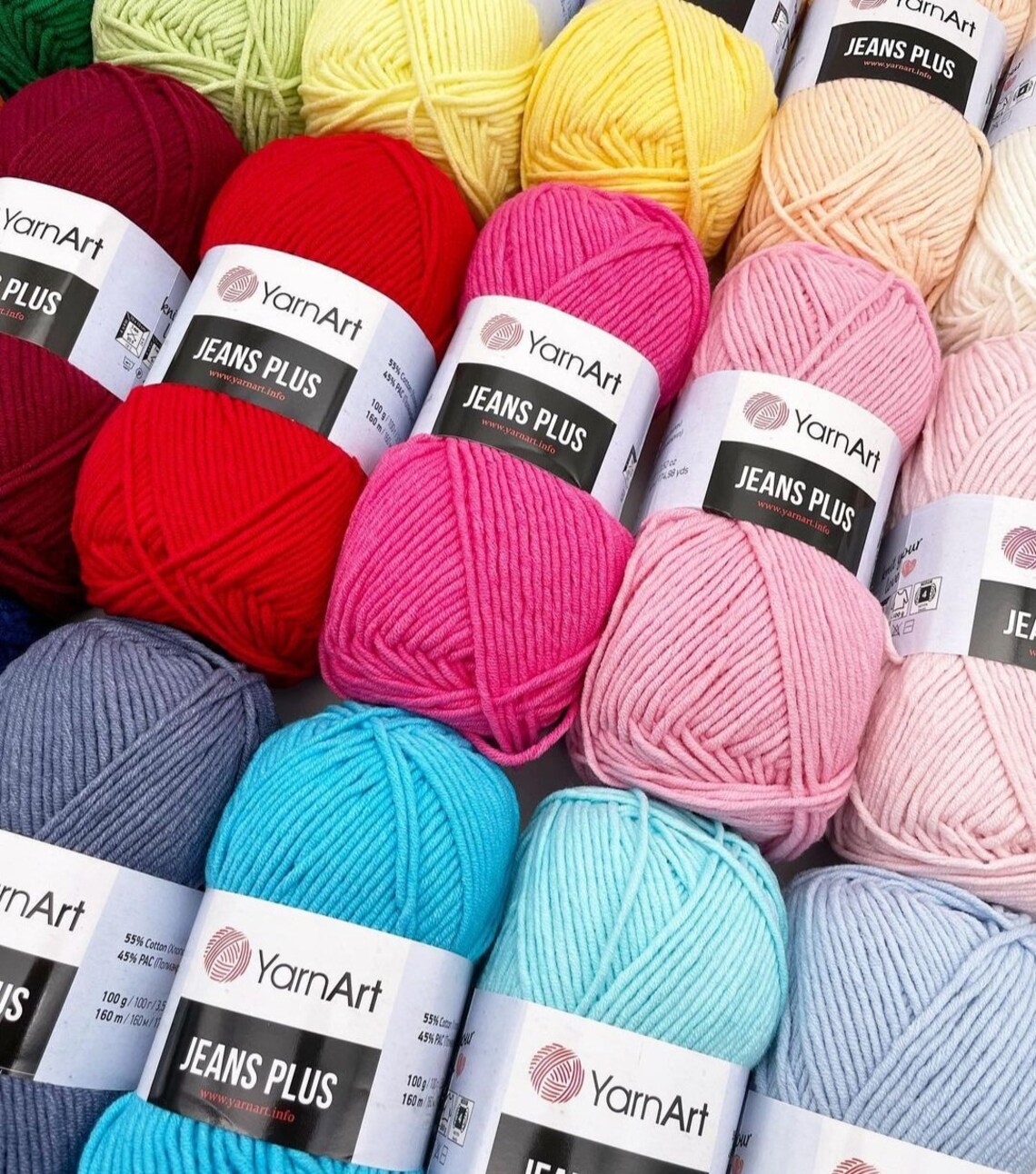 Yarnart Jeans Plus, Amigurumi Yarn, Knitting Yarn, Baby Yarn ...