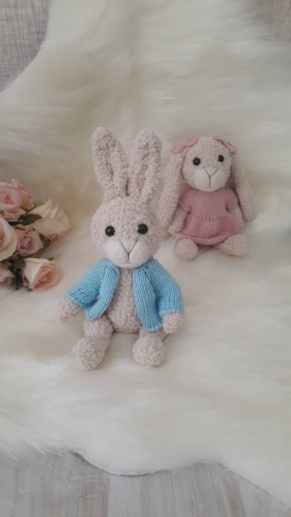 Peter Rabbit Plushie,plushed Bunny My First Toy, Handmade Babyshower ...