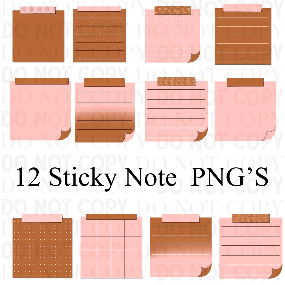 Sticky Notes PNG Good Notes Stickers PNG Etsy