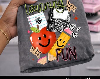 Learning is fun PNG, back to school, school, teacher, learn PNG