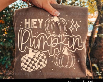 Hey Pumpkin png, Halloween, single color, digital file, witchy, Spooky Season