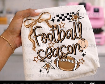 Football season bow, football png, football season, digital file