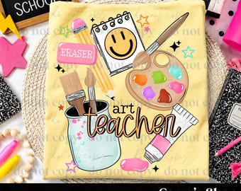 Art Teacher PNG, back to school, art, crafts, school, teacher , PNG