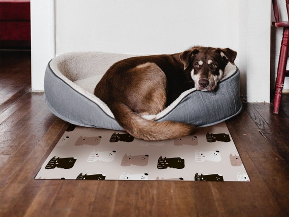 GIGI Art Mat, Pet Feeding/play Vinyl Protective Mat, Dog Patterned Design, Waterproof  Floor Mat, Area Rug, Home Ideas, Bathroom, Kitchen 