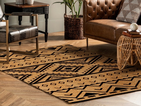 MIRA Art Mat, Brown/black Vinyl Protective Mat, Rug Design, Waterproof  Floor Mat, Vinyl Area Rug, Home Ideas, Bathroom, Kitchen 