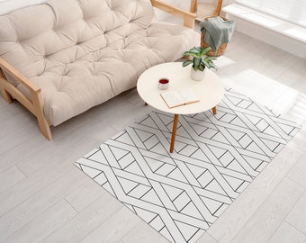 LUCIO Art Mat, Grey Vinyl Protective Mat, Persian/Turkish Design, Waterproof Floor Mat, Vinyl Area Rug, Home Ideas, Bathroom, Kitchen