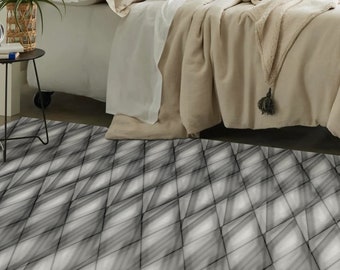 LEON Art Mat, Grey Vinyl Protective Mat, Persian/Turkish Design, Waterproof Floor Mat, Vinyl Area Rug, Home Ideas, Bathroom, Kitchen