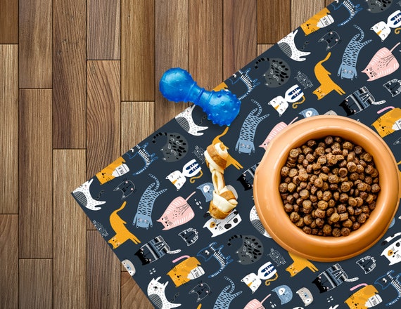 MILLIE Art Mat Pet Feeding/play Vinyl Protective Mat Cat 